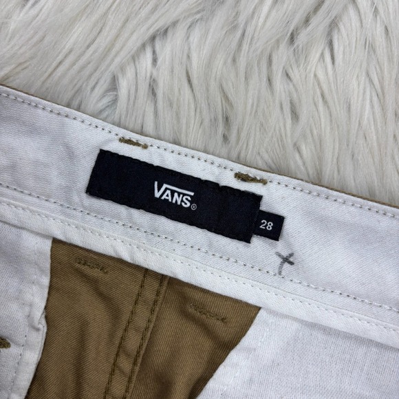 NWT Vans Men's 28 Brown Twill Chino Flat Front Shorts Skate Streetwear - Picture 3 of 6